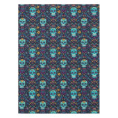 Nappe Día de Muertos Reverie : Turquoise Sugar Skull Spe (Devant)