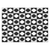 Nappe Diamant Rhombus blanc noir (Devant (Horizontal))