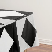 Nappe Diamant Rhombus blanc noir (In Situ)