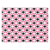 Nappe Diamant Rhombus rose noir blanc (Devant (Horizontal))