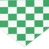 Nappe Diamant vert et blanc - Événement texte et logo pe (Angle)