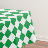 Nappe Diamant vert et blanc - Événement texte et logo pe (In Situ)