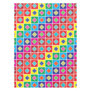 Nappe diamants dans les nuances de couleur carré