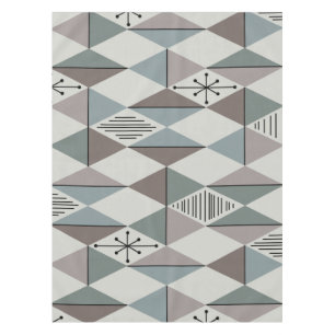 Nappe Diamants d'art de l'âge atomique Gris de taille