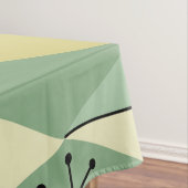 Nappe Diamants d'Art de l'Âge Atomique Mint Vert Jaune (In Situ)