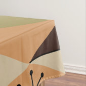 Nappe Diamants d'Art de l'Âge Atomique Orange Vert Brown (In Situ)