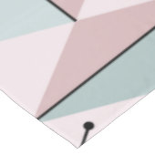 Nappe Diamants d'Art de l'Âge Atomique Pastel Rose Vert (Angle)