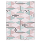 Nappe Diamants d'Art de l'Âge Atomique Pastel Rose Vert (Devant)