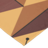 Nappe Diamants d'art de l'ère atomique Ochre Maroon (Angle)