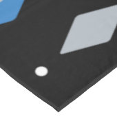 Nappe Diamants de l'âge de l'espace bleu noir (Angle)