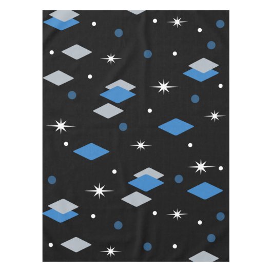 Nappe Diamants de l'âge de l'espace bleu noir (Devant)