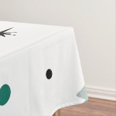 Nappe Diamants de l'âge spatial Turquoise Blanc (In Situ)