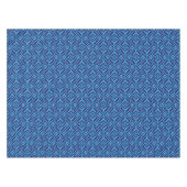 Nappe Diamants entrelacés : motif géométrique bleu foncé (Devant (Horizontal))