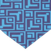 Nappe Diamants entrelacés : motif géométrique bleu foncé (Angle)