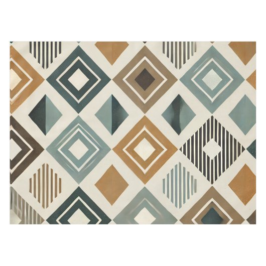 Nappe Diamants modernes du milieu du siècle (Devant (Horizontal))