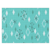 Nappe Diamants modernes du milieu du siècle Aquamarine (Devant (Horizontal))