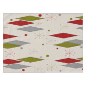 Nappe Diamants modernes du milieu du siècle en rouge (Devant (Horizontal))