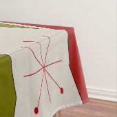 Nappe Diamants modernes du milieu du siècle en rouge (In Situ)