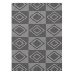 Nappe Diamants modernes du milieu du siècle gris
