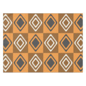 Nappe Diamants modernes du milieu du siècle Orange Brown (Devant (Horizontal))