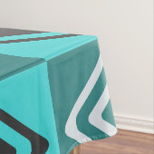 Nappe Diamants modernes du milieu du siècle Turquoise (In Situ)