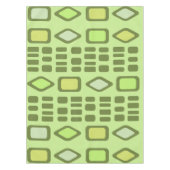 Nappe Diamants rétro Rectangles Chartreuse (Devant)