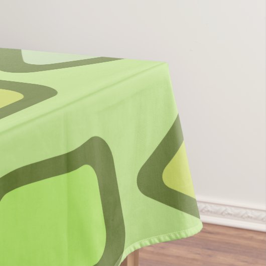 Nappe Diamants rétro Rectangles Chartreuse (In Situ)