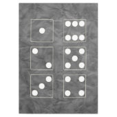 Nappe DICE numéros de pips blanc + votre backgr. & idées (Devant)