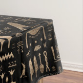Nappe Dieux et hiéroglyphes égyptiens antiques (In Situ)