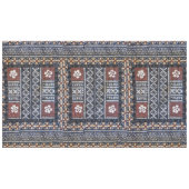 Nappe d'impression de Barkcloth de Tapa des Fidji (Devant (Horizontal))