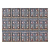 Nappe d'impression de tissu de Tapa des Fidji (Devant (Horizontal))