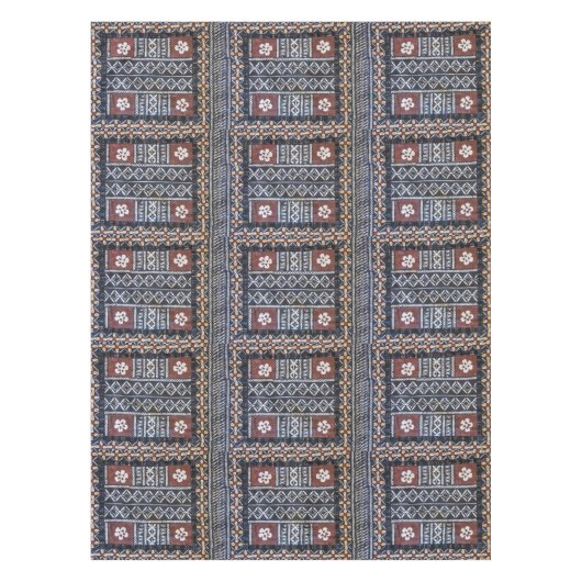 Nappe d'impression de tissu de Tapa des Fidji (Devant)
