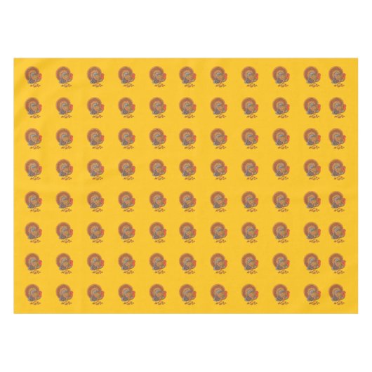 Nappe Dindons de Thanksgiving mâles Queue en éventail Or (Devant (Horizontal))