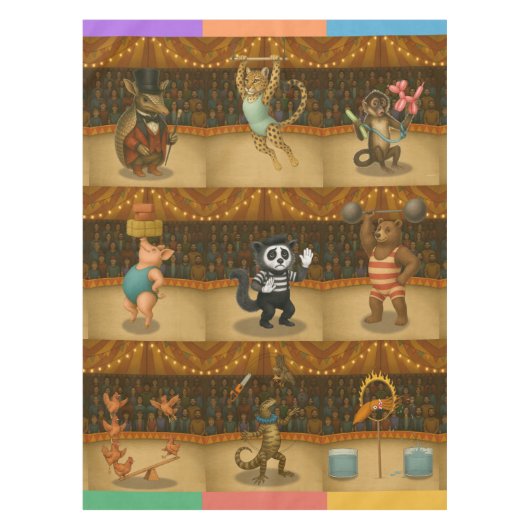 Nappe Dingaling Bros Circus acts Tablecloth (Devant)