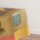 Nappe Dingaling Bros Circus acts Tablecloth (In Situ)
