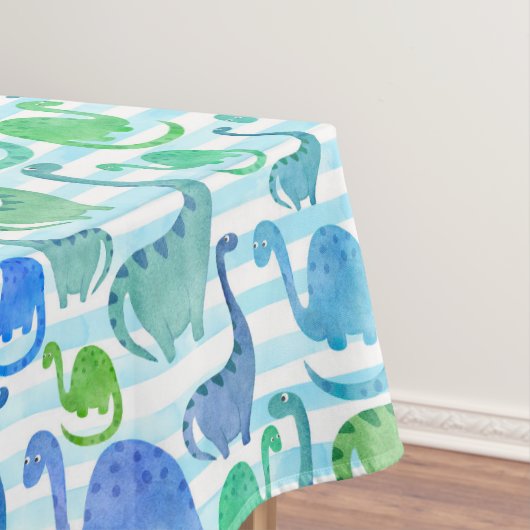 Nappe Dino Stripe Aquarelle Dinosaures Adorable (In Situ)