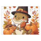 Nappe Dinosaur de Thanksgiving mignon (Devant (Horizontal))