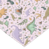 Nappe Dinosaures en rose (Angle)