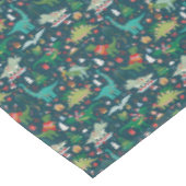 Nappe Dinosaures festifs Motif de Noël (Angle)