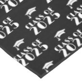 Nappe Diplôme noir et blanc année personnalisée (Angle)