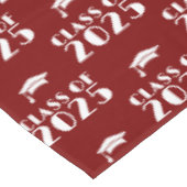 Nappe Diplôme personnalisé année marron et blanc  (Angle)