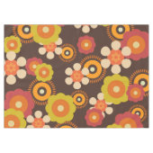 Nappe Disco les années 70 60s Retro Flowers Pop Culture (Devant (Horizontal))