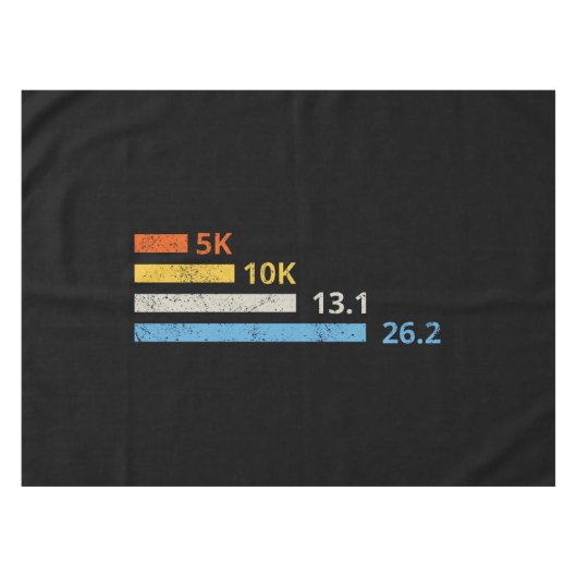 Nappe Distances de course I - 5K 10K 13,1 26,2 Marathoni (Devant (Horizontal))
