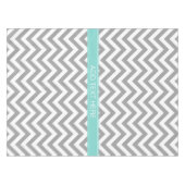 Nappe Dk Gray White LG Chevron Turquoise (Devant (Horizontal))