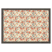 Nappe D'Oiseaux Floraux Cosy Fall Dining Accent (Devant (Horizontal))