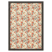 Nappe D'Oiseaux Floraux Cosy Fall Dining Accent (Devant)