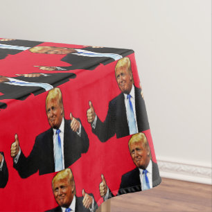 Nappe DONALD TRUMP rouge TABLECLOTH