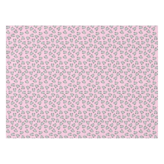 Nappe Donkey Anniversaire rose (Devant (Horizontal))