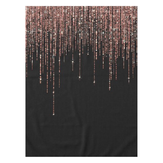 Nappe Dory Rose Noire Gold Sparkly Glitter Fringe (Devant)