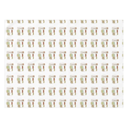 Nappe douce de pot et de sucrerie de maçon (Devant (Horizontal))